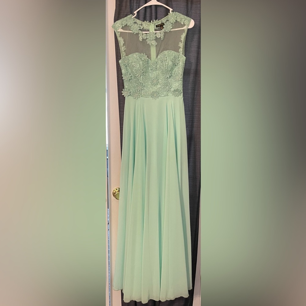 Mint Green formal dress New